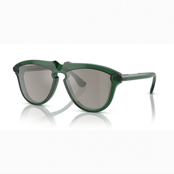 A0044Z Burberry BE4417U M (58 - 16) with Silver lenses and Green frame - Picture 1 of 5